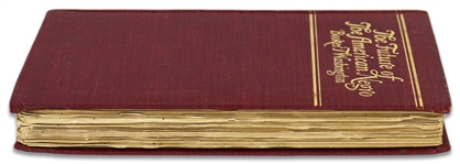 Booker T. Washington Signed First Printing of His First Major Publication, ''The Future of the American Negro''